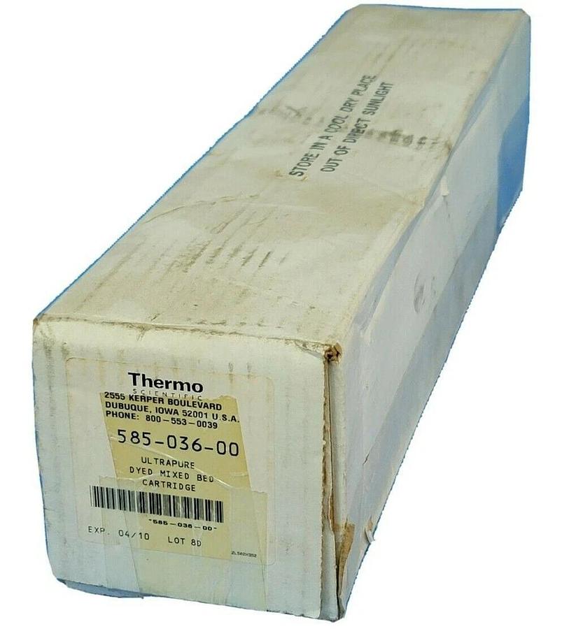 NIB THERMO SCIENTIFIC 585-036-00 ULTRAPURE DYED MISED BED CARTRIDGE