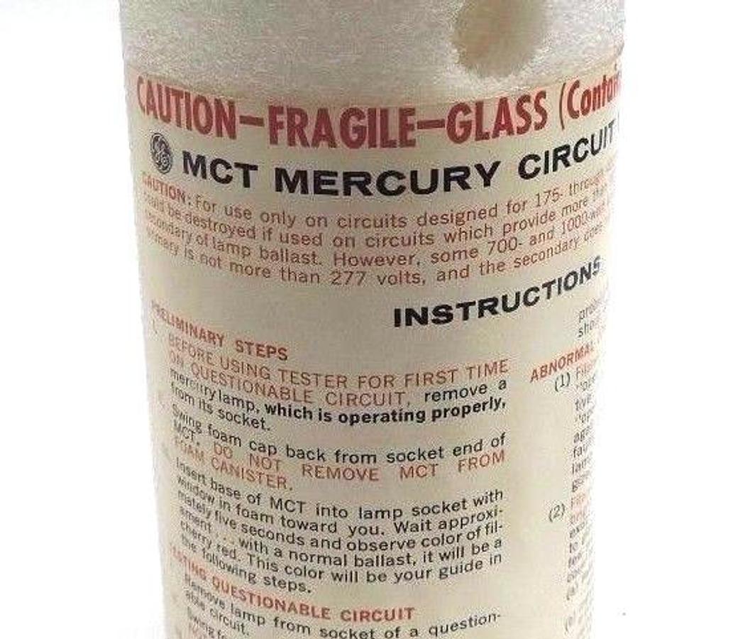 Used NIB GENERAL ELECTRIC MCT MERCURY CIRCUIT TESTER
