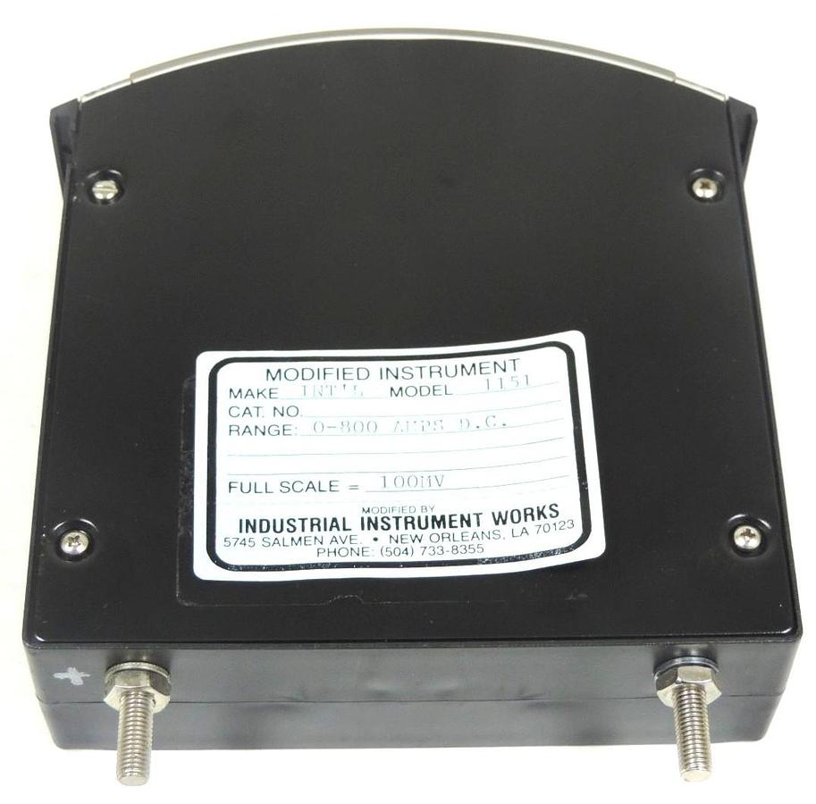 NIB INTERNATIONAL INSTRUMENTS 1151 METER RANGE: 0-800 AMPS D.C. FULL SCALE 100MV