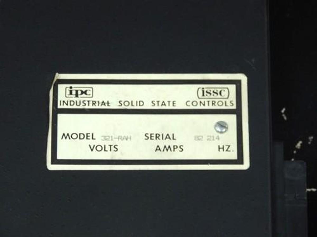 Used ISSC MODEL 321-RAH CONTROL MODULE 321RAH 340C-SDP, 330-115A, 340-115A2, 330-115A