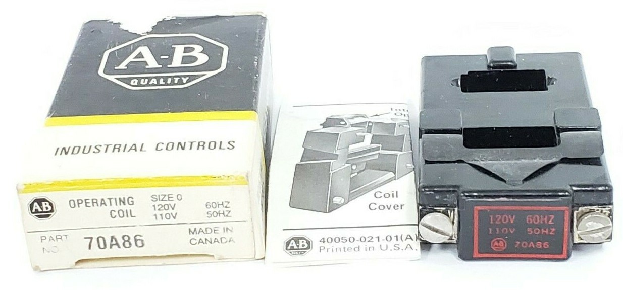 Used ALLEN BRADLEY 70A86 COIL 120V 60CY, 110V 50CY (IN BOX)