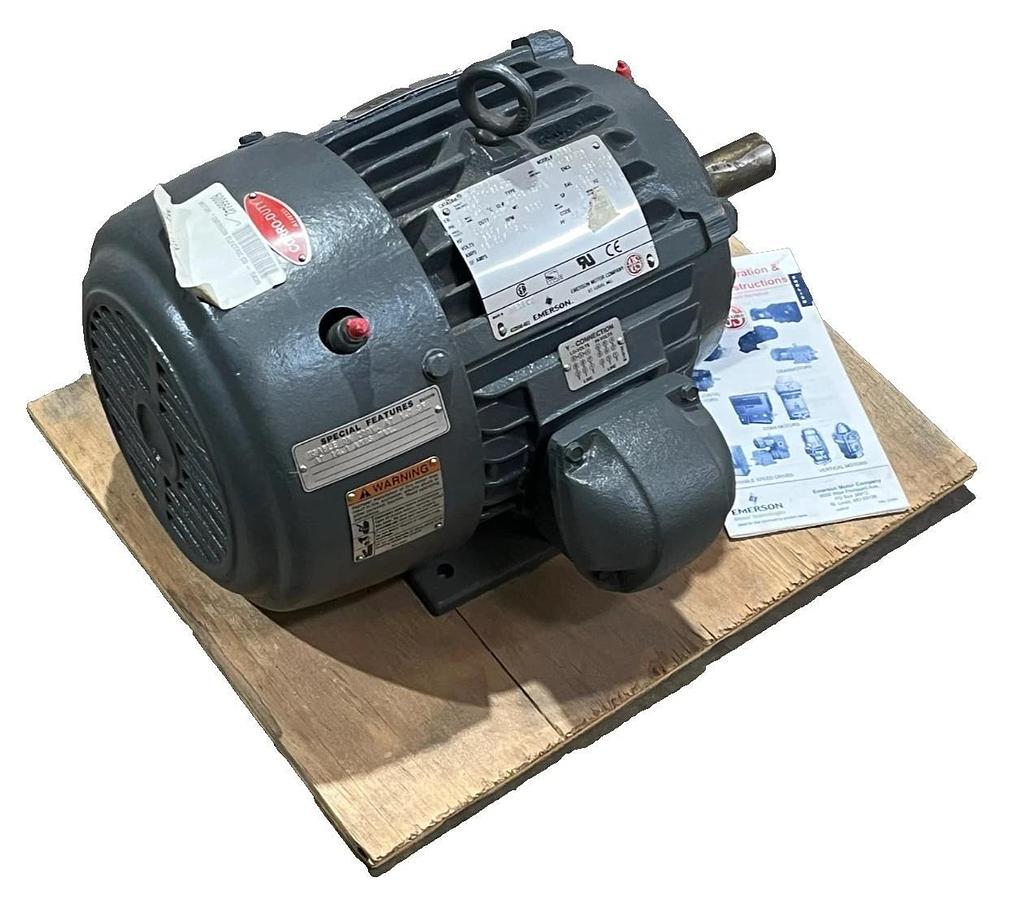 Emerson 5HP AC Motor 3515 RPM 230/460V Frame 184T Type TCE TEFC C5P1B 5839