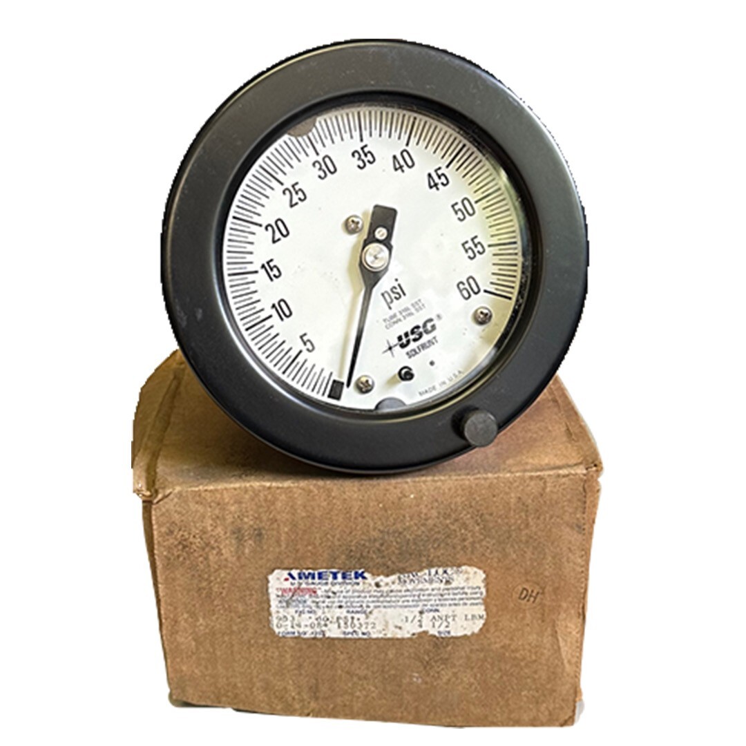 Used NEW AMETEK 150372 ACR-LOC PRESSURE GAUGE 60PSI 1/2'' ANPT 1933