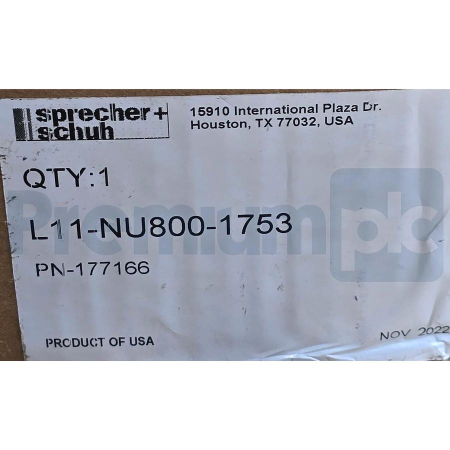 Used SPRECHER + SCHUH L11-NU800-1753 L11 DISCONNECT SWITCH 800A 600VAC PN-177166 NSMP