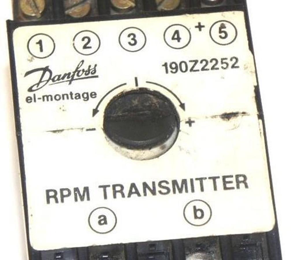 Used DANFOSS 190Z2252 RPM TRANSMITTER 110 V, 50/60 HZ