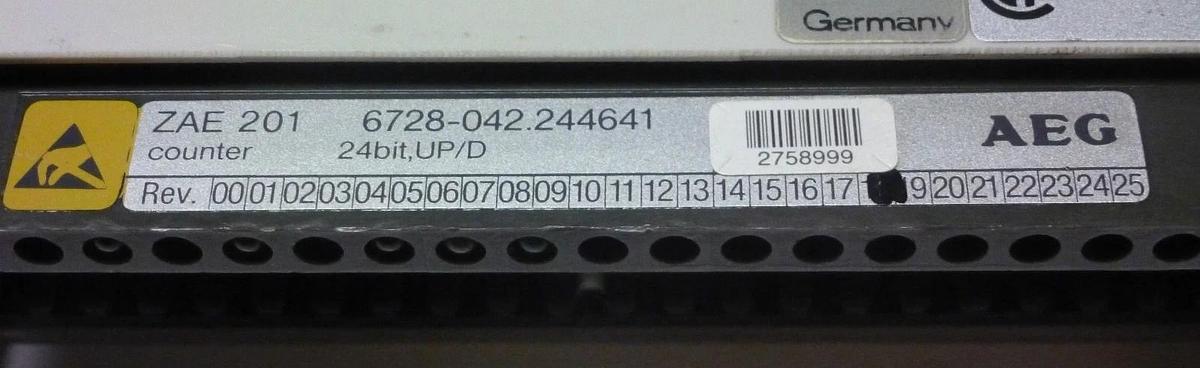 Used AEG  SCHNEIDER AS-BZAE-201 HIGH SPEED COUNTER ASBZAE201
