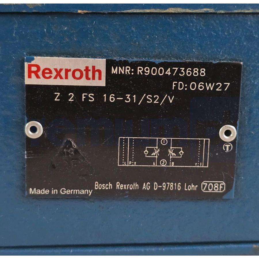 Used Bosch Rexroth R900473688 | Z2FS16-31/S2/V Hydraulic Throttle Check Valve NEW