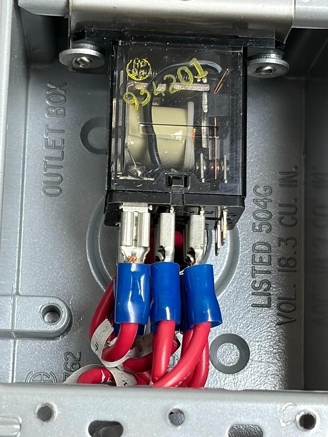 Used Potter & Brumfield K10P-11AT5-120 Relay in Appleton FS-FD Unilet Box