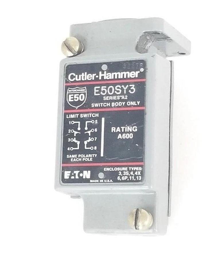 Used CUTLER HAMMER E50SY3 LIMIT SWITCH BODY, SERIES A2