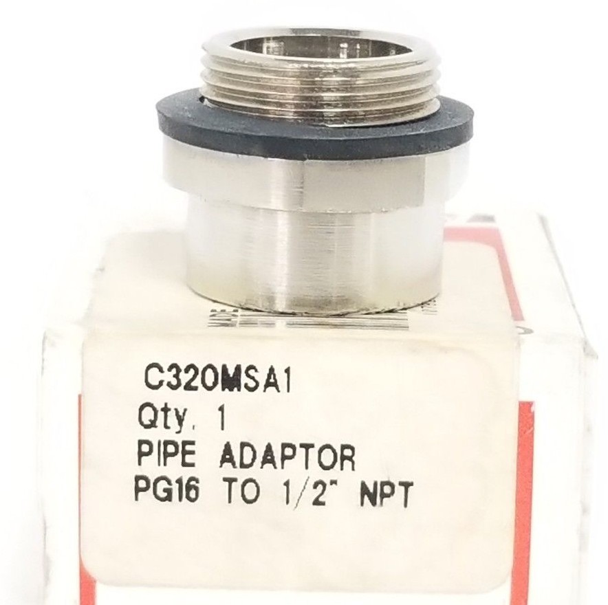 NIB EATON CUTLER-HAMMER C320MSA1 PIPE ADAPTOR PG16 TO 1/2'' NPT