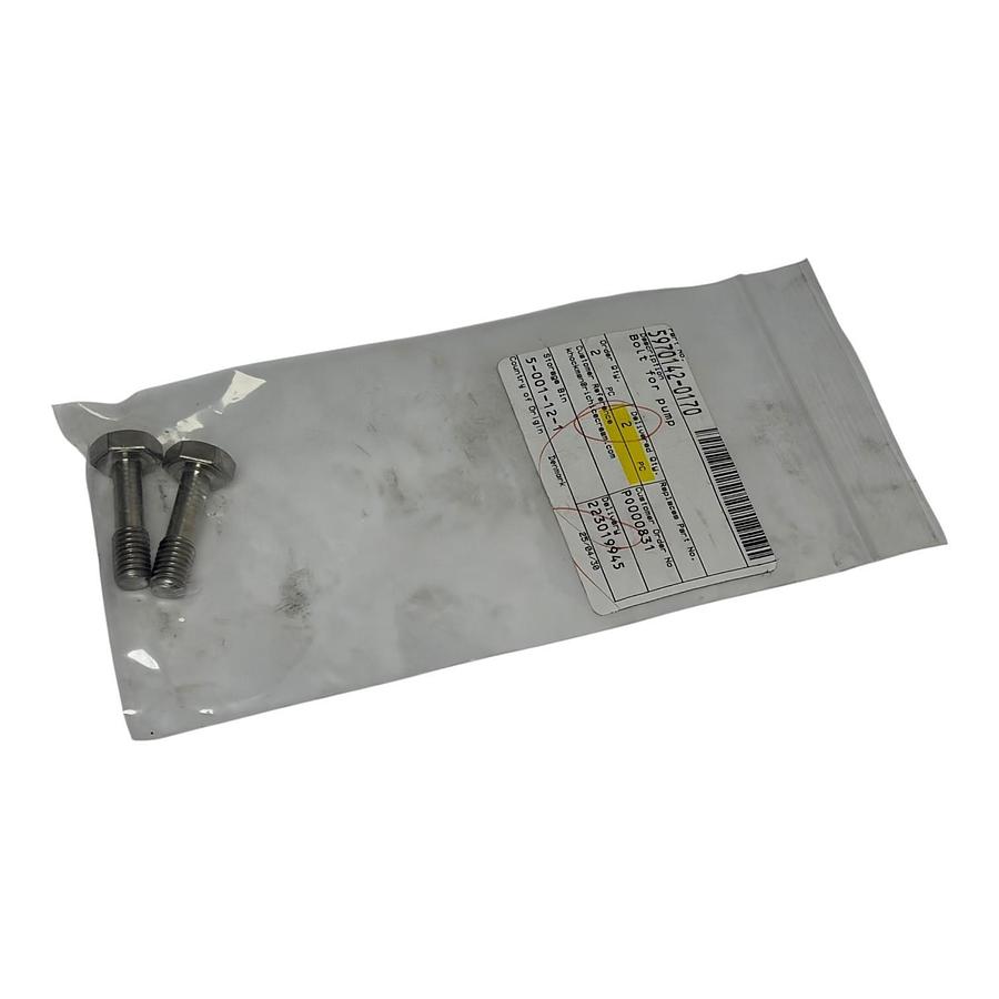 Lot of 2 Tetra Pak 5970142-0170 Bolt for Pump Ice Cream Equipment Denmark - NEW