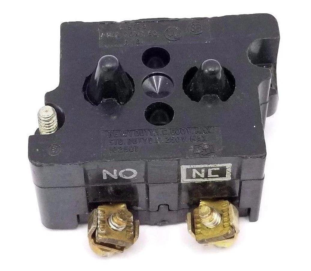 Used CUTLER HAMMER 10250T CONTACT BLOCK 250V MAX.