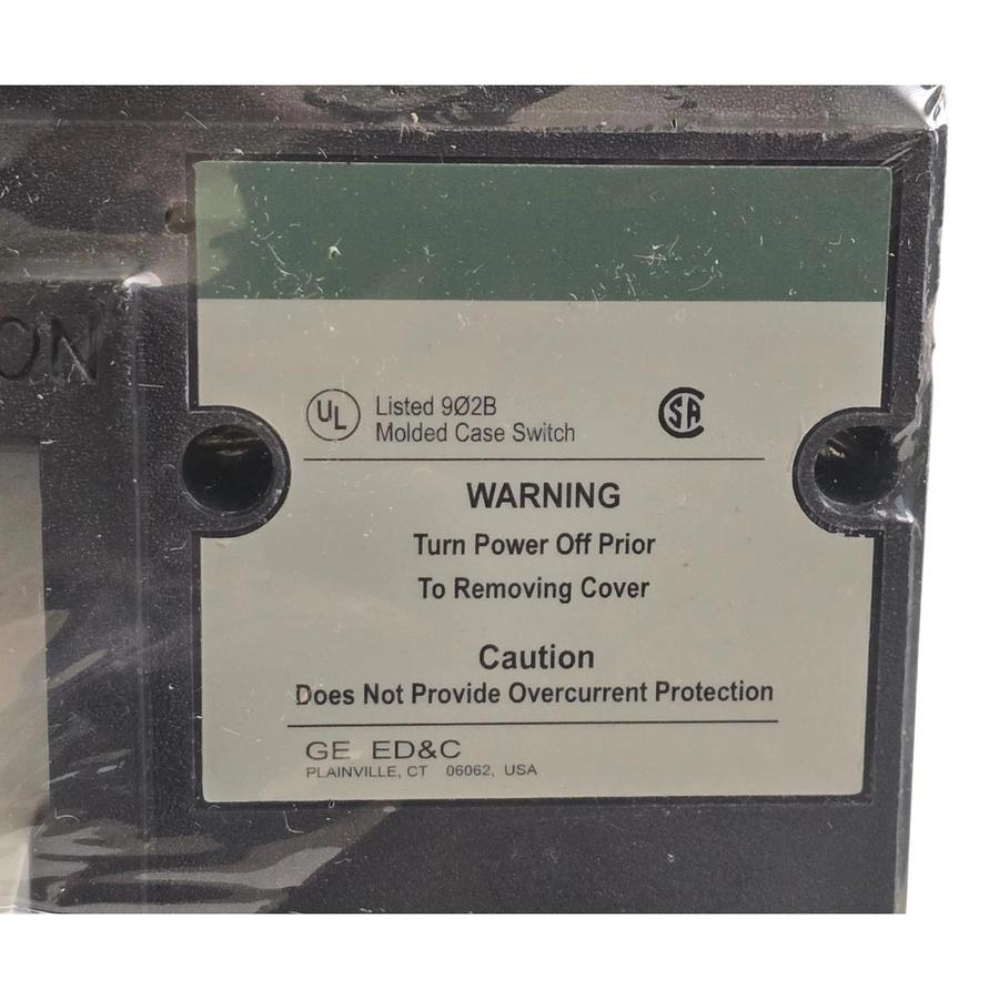 GE TJJ436Y400 400A 600V 3-Pole J600 Line Molded Case Circuit Breaker Switch NSNP