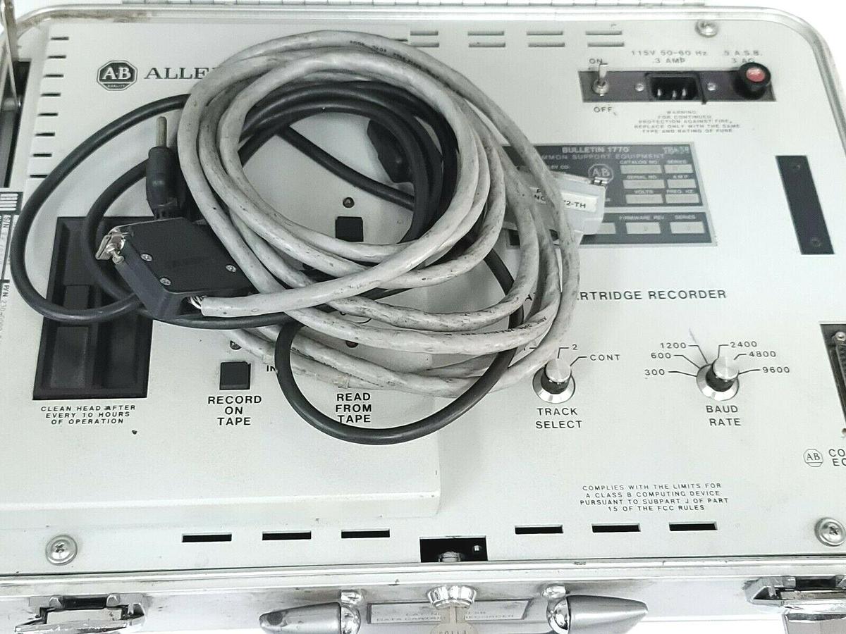 Used ALLEN BRADLEY 1770-SB SER. B DATA CARTRIDGE RECORDER 230-0000-02 115V 50/60HZ