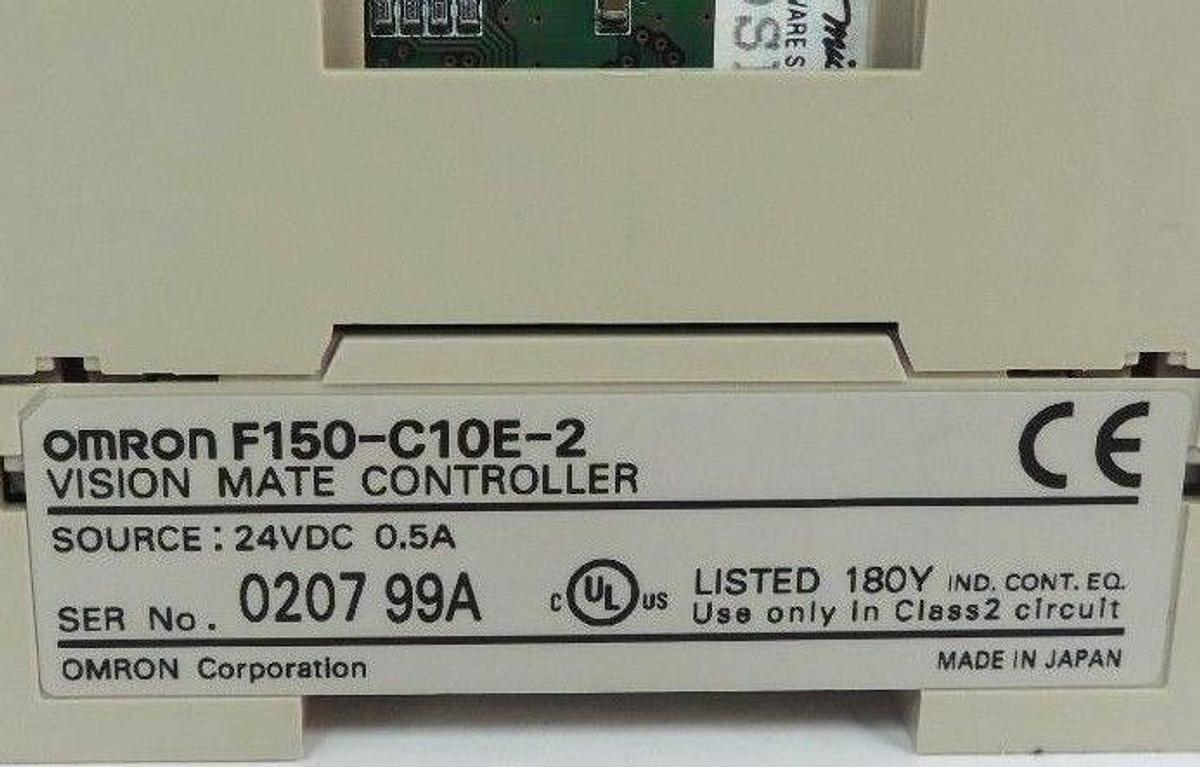 Used OMRON F150-C10E-2 VISION MATE CONTROLLER SOURCE: 24VDC 0.5A, MISSING (1) DOOR