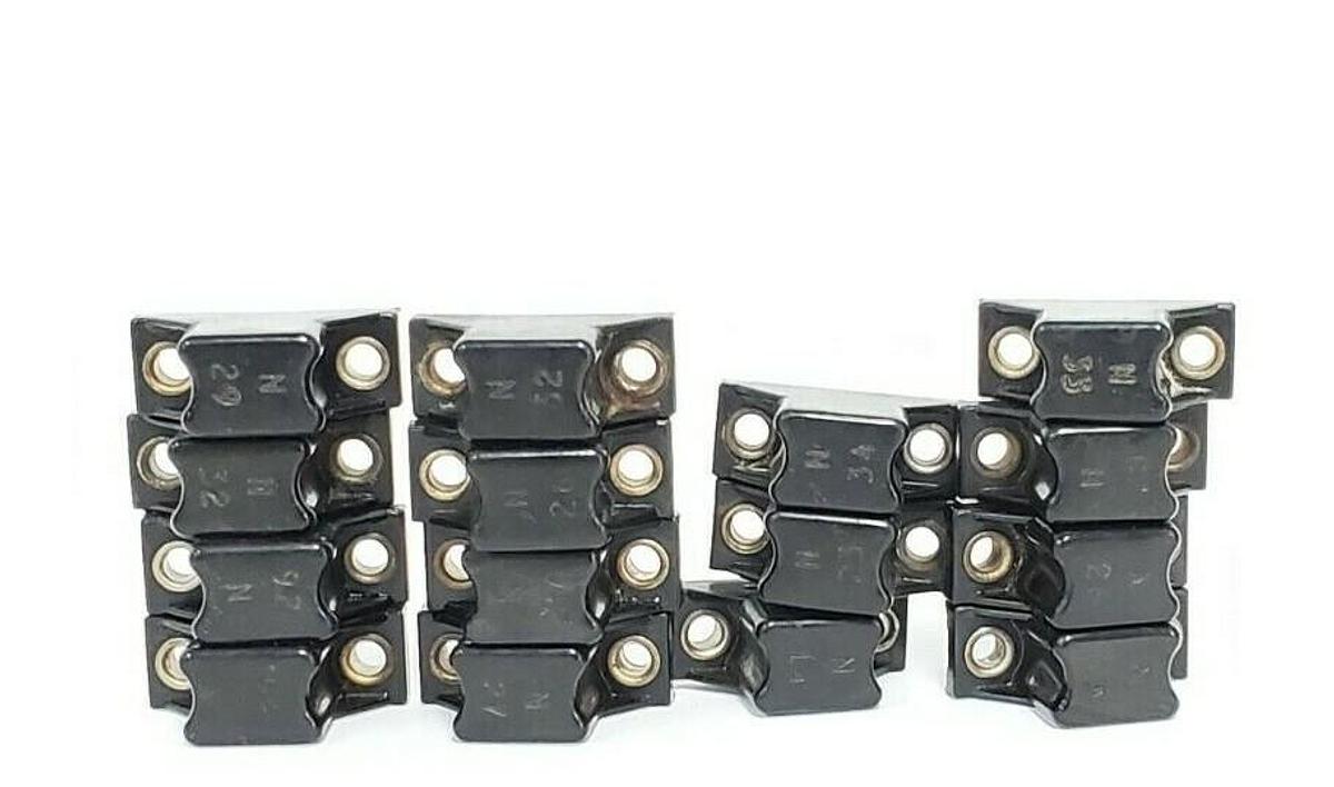 Used (15) ALLEN BRADLEY HEATER ELEMENTS N13, N14, N23, N26, N27, N28, N29, N32, N33