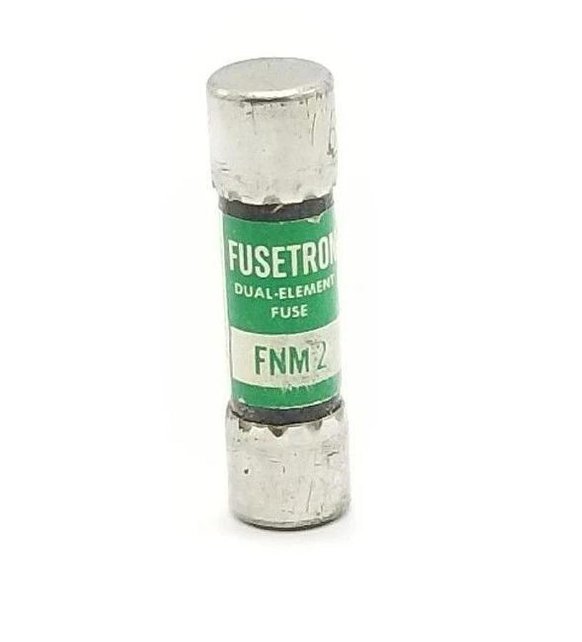 Used BUSSMANN FUSETRON FNM-2 DUAL-ELEMENT FUSE, 2 AMP, FNM2