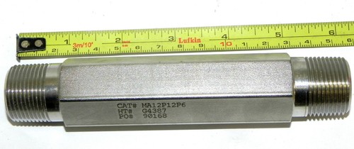 Used NEW BUTECH PRESSURE SYSTEMS MA12P12P6 MALE ADAPTOR HT# G4387