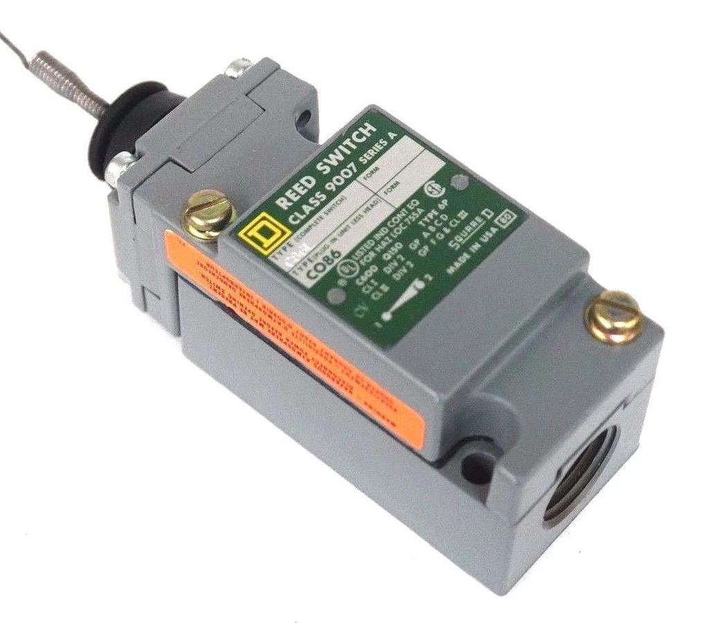 Used NIB SQUARE D 9007-C86L REED LIMIT SWITCH CO86, SER. A, 600V, 5A, CT-54, 9007-L