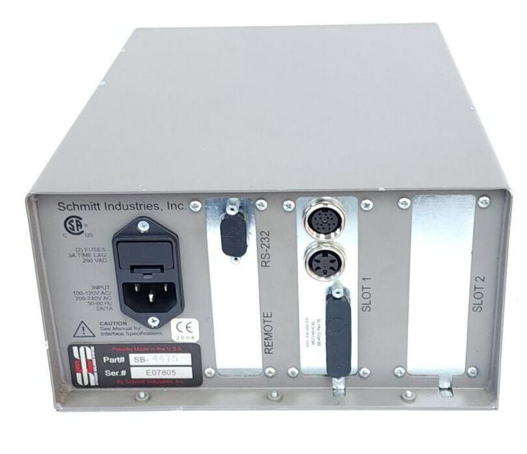 Used SCHMITT INDUSTRIES SBS SB-4475 / SB4475 BALANCE SYSTEM CONTROLLER SB-4512 *READ