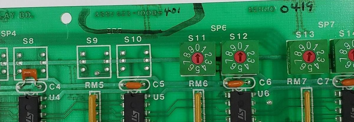 Used MOORE TECHNOLOGIES INC. 523-1008-401 PROCESSOR/DISPLAY BOARD 5231008401