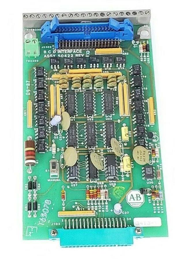 Used ALLEN BRADLEY ASSY: 50422 BCD INTERFACE BOARD REV. B 118422