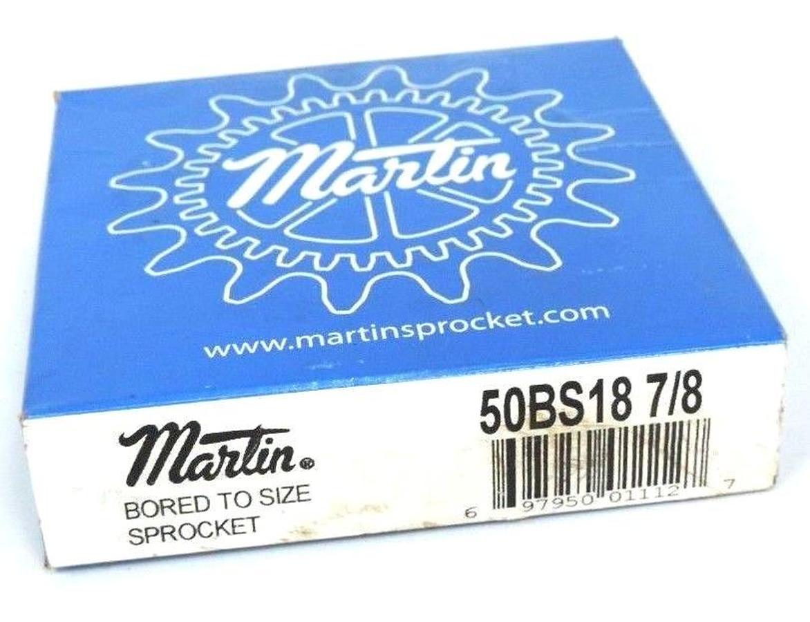 Used FACTORY SEALED MARTIN 50BS18-7/8 SPROCKET 7/8IN BORE 18TEETH 50BS18 7/8