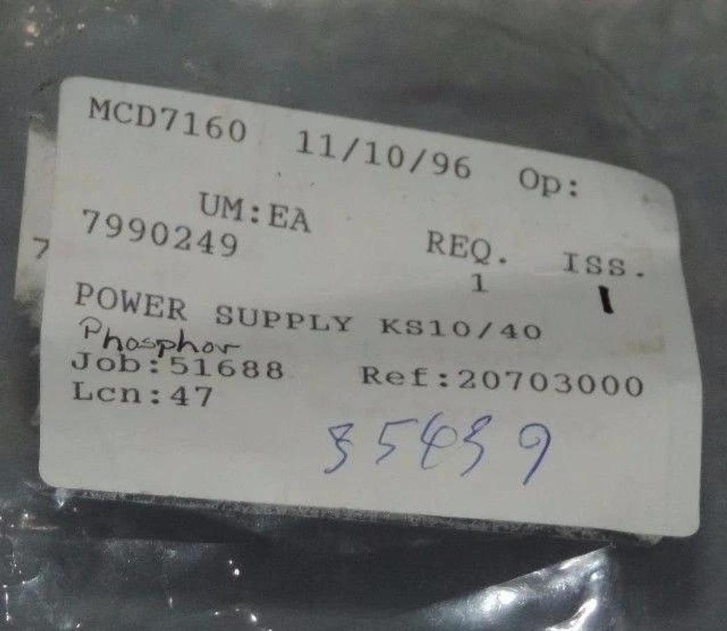 NEW APPLIED KILOVOLTS KS10/40 HIGH VOLTAGE POWER SUPPLY