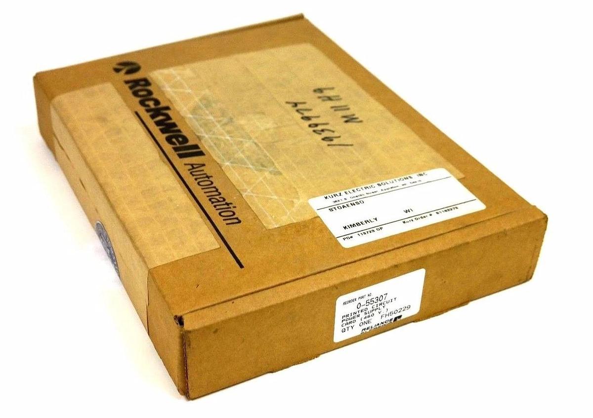 Used NIB F/S RELIANCE ELECTRIC 0-55307 PC BOARD POWER SUPPLY 460V, 0553071 O55307