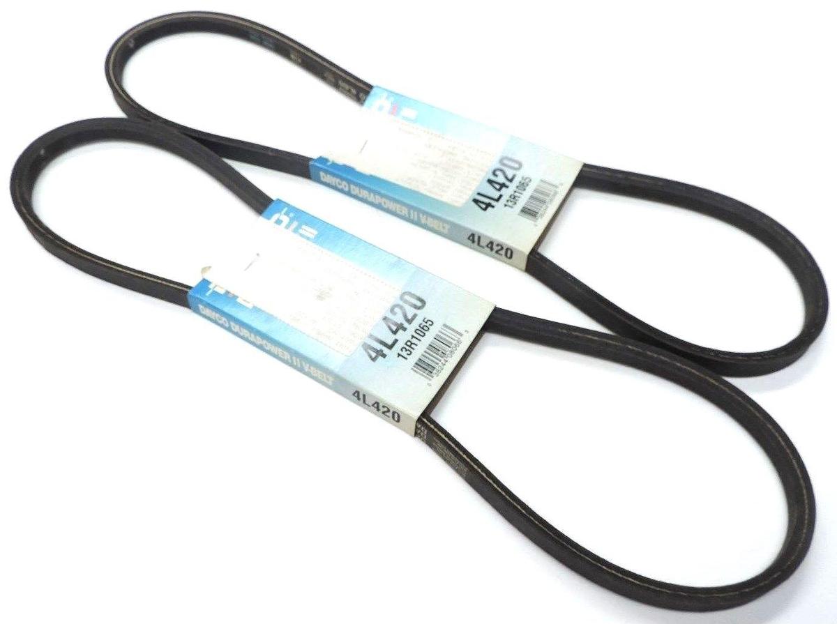 Used LOT OF 2 NEW DAYCO 4L420 DURAPOWER II V-BELTS