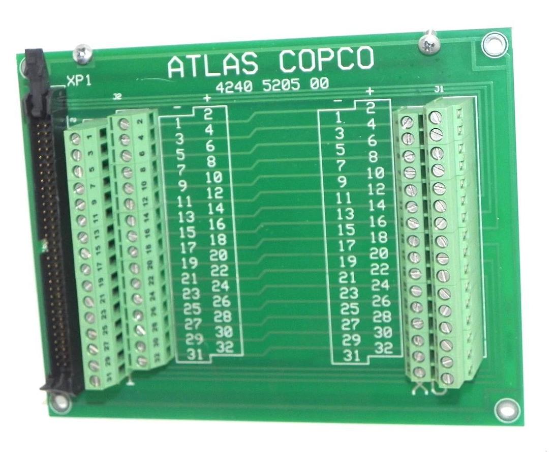 Used ATLAS COPCO 4240 5205 00 ASSEMBLY SYSTEM I/O CARD 4240520500