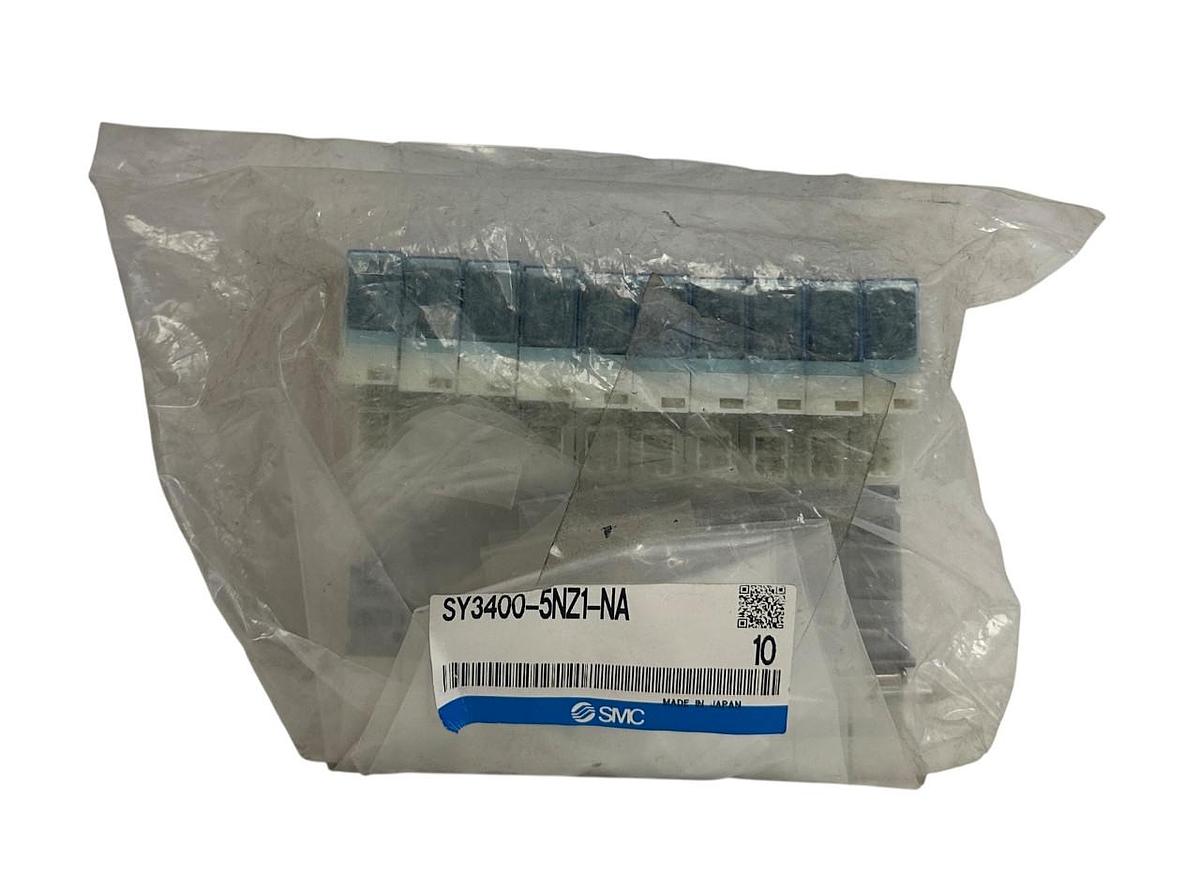 10 SMC SY3400-5NZ1-NA / SY34005NZ1NA 5-PORT SOLENOID VALVES 5/4 PNEUMATIC NSMP