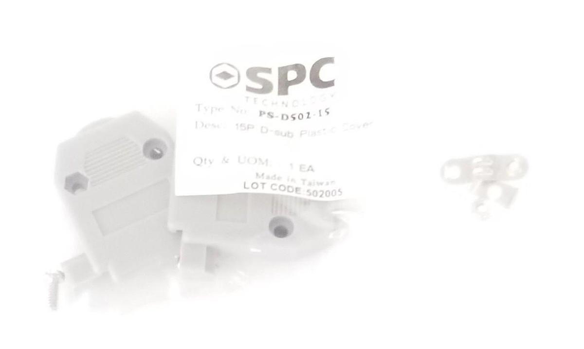 Used NEW SPC TECHNOLOGY PS-D502-15 15P D-SUB PLASTIC COVER PSD50215