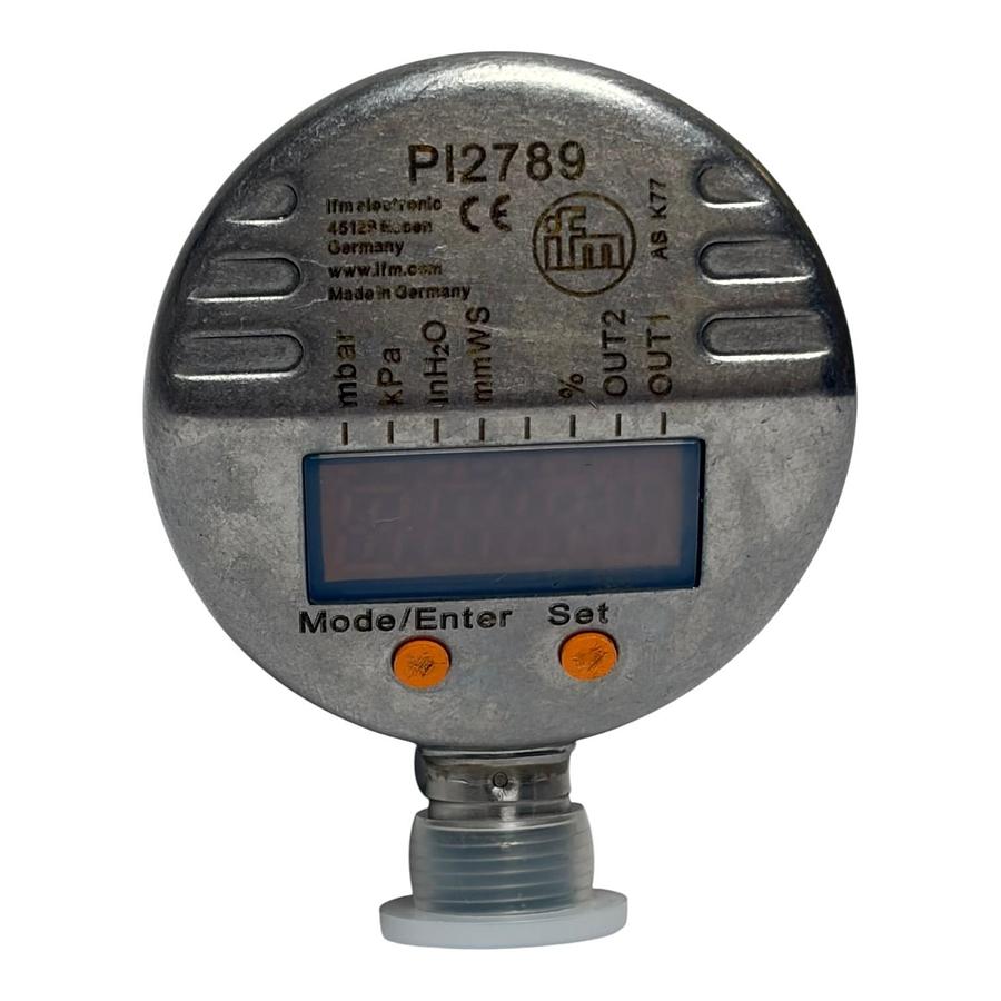 Used IFM Electronic PI2789 Flush Pressure Sensor with Display IO-Link New Surplus
