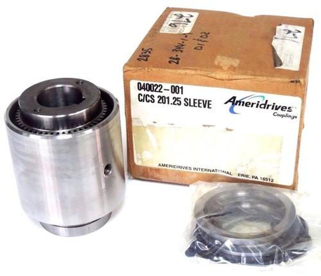 Used NIB AMERIDRIVES 040012-001 C/CS 201 SLEEVE COUPLER WITH SEAL KIT 040012001CCS201