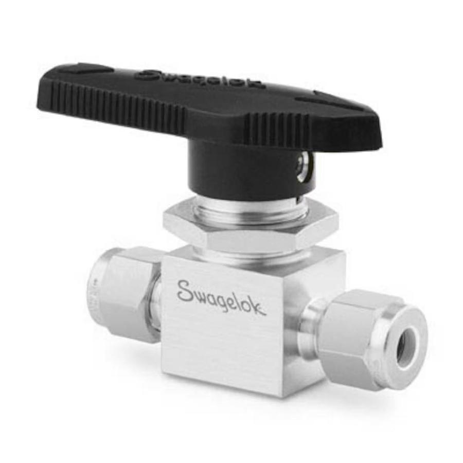 Used BOX OF 5 SWAGELOK SS-43GS4 STAINLESS STEEL 40G SERIES BALL VALVE 1/4" TUBE NSMP