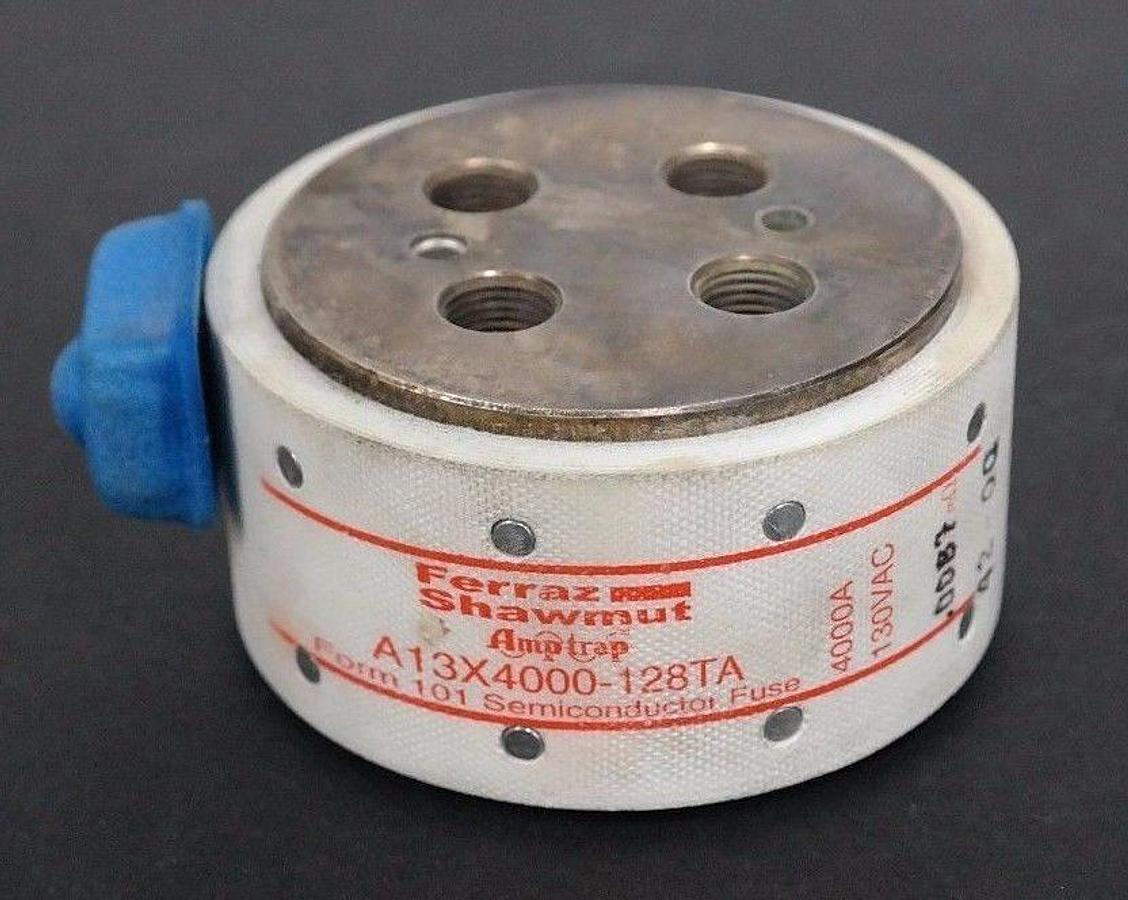 Used NEW FERRAZ SHAWMUT A13X4000-128TA AMP-TRAP FUSE 4000A 130V A13X4000128TA