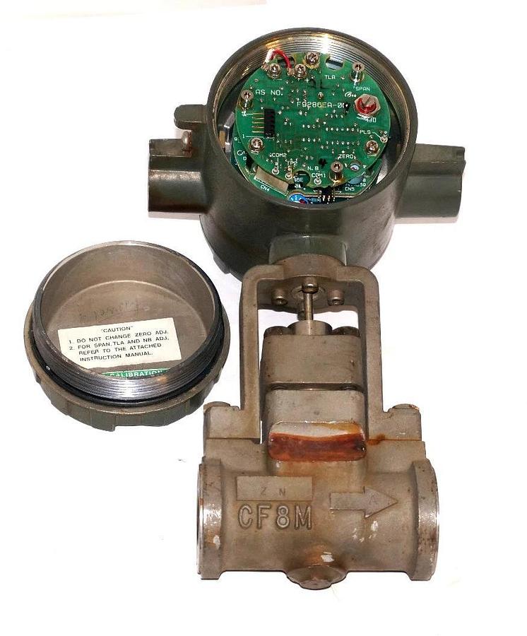 Used JOHNSON YOKOGAWA YF102-ALSB1A-S3S3-C/FMF/SCT VORTEX FLOWMETER DC24V 4-20MADC
