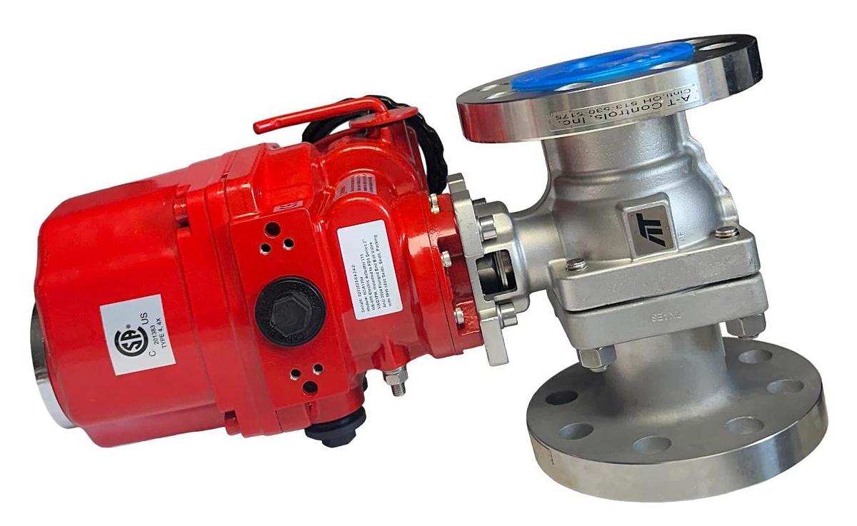 TRIAC CONTROLS WE-690 / NSA1394 ELECTRIC ACTUATOR MOUNTED TO FD9 2'' BALL NSNP