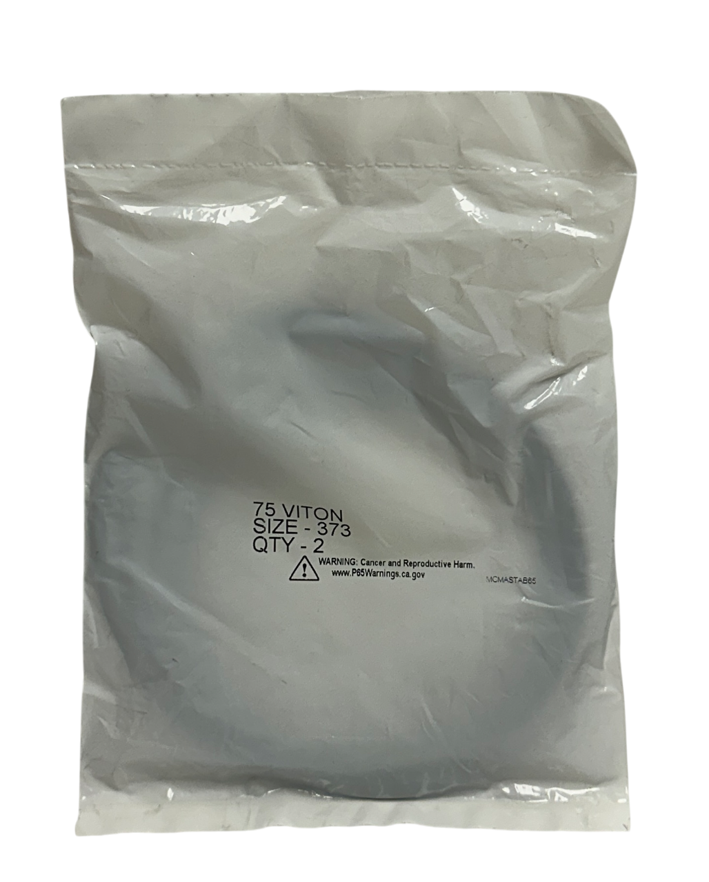 2 TRELLEBORG MCMASTAB65 O-RINGS SIZE 373 VITON 75 OEM 9x9-3/8x3/16 BLACK NSFS