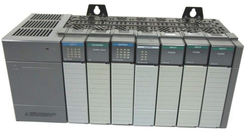 Used ALLEN BRADLEY 1746-A7 7-SLOT RACK SER. B W/ 1746-P2 POWER SUPPLY SER. C