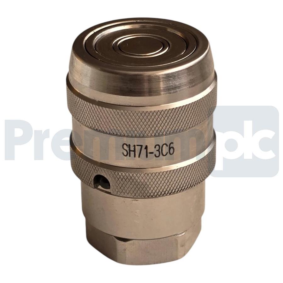 Parker SH71-3C6-6FVSL Snap-tite 71 High-Pressure S/S Female Quick Coupler 3/8-18