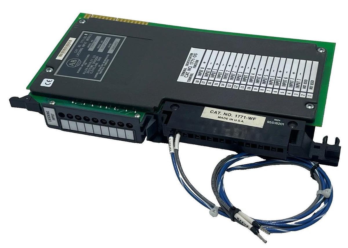 Used Allen-Bradley 1771-DS Series B Latching Input Module with 1771-WF Wiring Arm