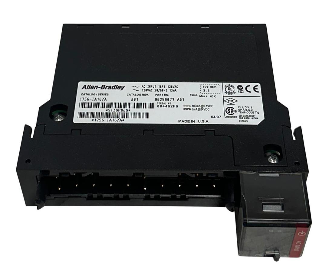 Used ALLEN BRADLEY 1756-IA16 /A ControlLogix 16-PT AC INPUT MODULE 120VAC USNP