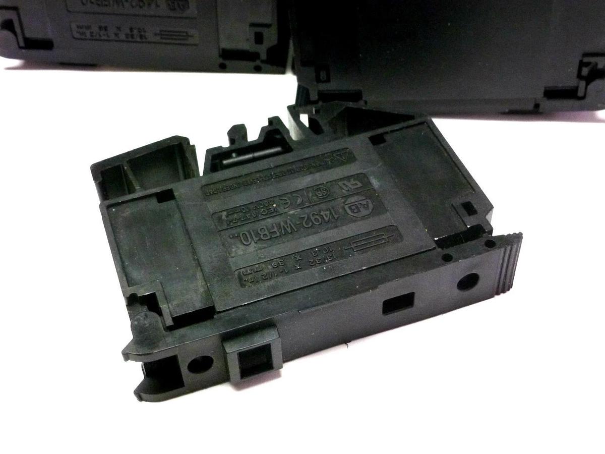 Used LOT OF 10 ALLEN BRADLEY 1492-WFB10 IEC SINGLE CIRCUIT FUSIBLE BLOCK 1492WFB10