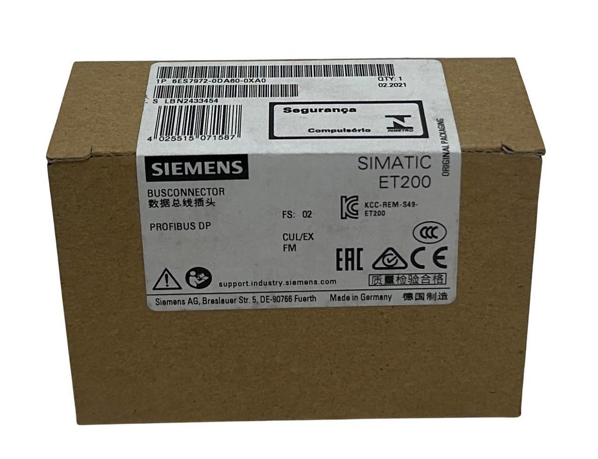 Used SIEMENS 6ES7972-0DA60-0XA0 / 6ES79720DA600XA0 SIMATIC ET200 BUSCONNECTOR NSFS