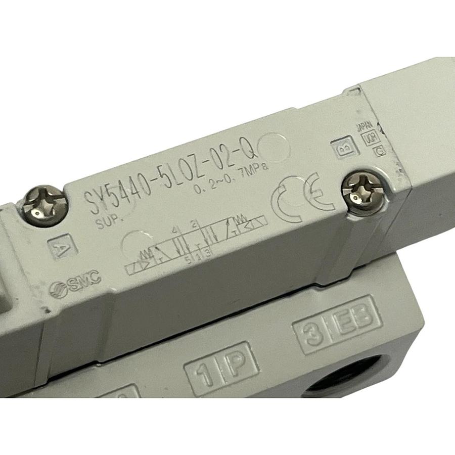 SMC SY5440-5LOZ-02-Q 5-Port Solenoid Valve 3-Pos Exhaust Center 24VDC - NSNP