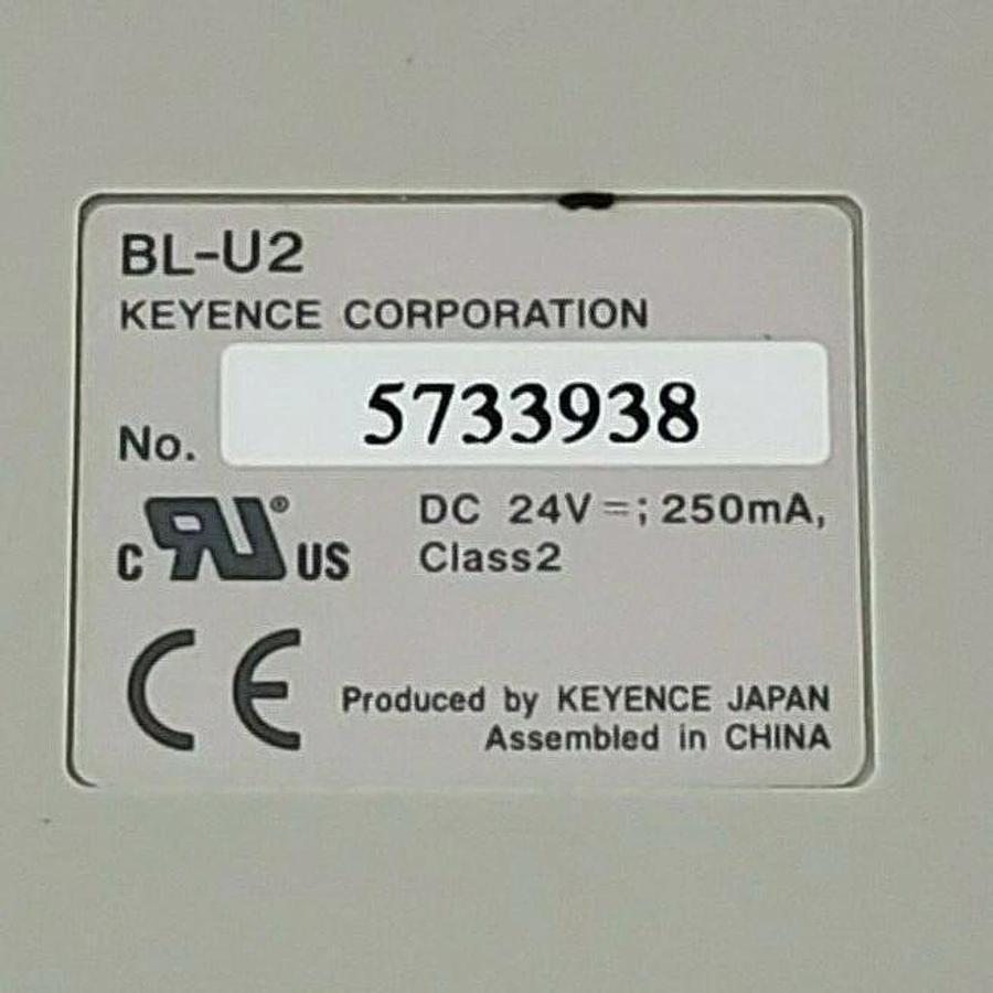 Used KEYENCE BL-U2 BARCODE SCANNER POWER SUPPLY UNIT 24VDC 250mA