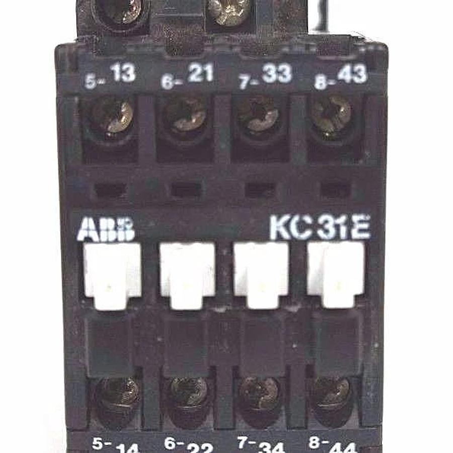Used ABB KC31E CONTACTOR RELAY 10A 600V 24VDC COIL