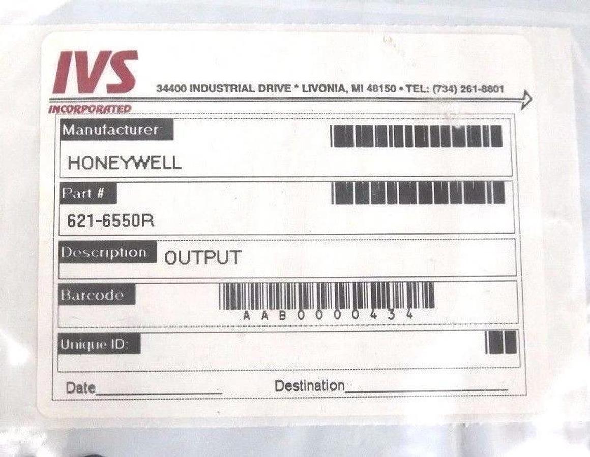 Refurbished REPAIRED HONEYWELL 621-6550R OUTPUT MODULE 6216550R 24VDC